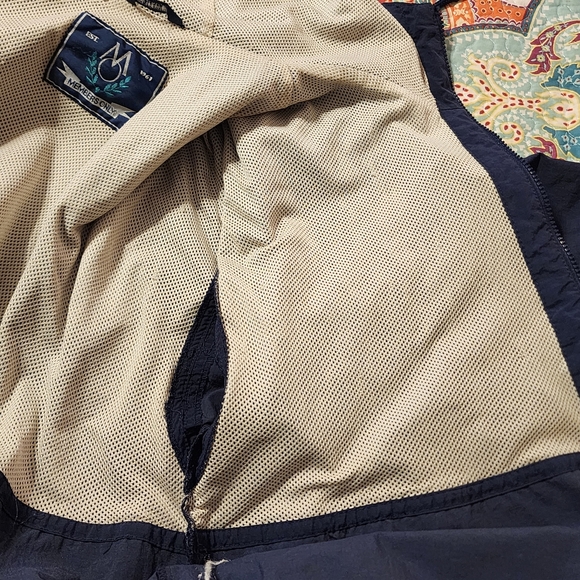 Vintage Members Only Blue Pull Over Nylon Jacket Size Medium - Picture 8 of 13